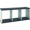 HAKU Scaffale granito look, bianco, MDF - Dim. L 117 cm x A 50 cm x P 30 cm, Stile Moderno