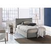 Talamo Italia - Letto piazza e mezza Claudia, Letto contenitore con rivestimento in tessuto, 100% Made in Italy, Apertura frontale, adatto per materasso Cm 120x200, Beige