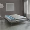Talamo Italia - Materasso matrimoniale Naike, Materasso sfoderabile in Memory Foam e Gel Waterfoam, 100% Made in Italy, Anti acaro e Anallergico, Cm 180x200h27