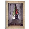 kunst für alle 'Immagine incorniciata di Claude Monet The Red Cape C.1870, Stampata, 30 x 40 cm, nel Quadro Immagini Fatti a Mano di Alta qualità Argento Raya
