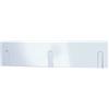 HAKU Möbel Appendiabiti bianco, Legno massiccio, MDF - Dim. L 44 cm x A 10 cm x P 2 cm, Stile Industriale