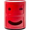 Kartell Componibile Smile Contenitore Occhiolino, ABS, Rosso, 32 x 32 x 40 cm