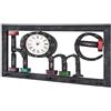 HAKU Appendiabiti da Parete Motivo, Vintage, MDF, Metallo - Dim. L 70 cm x A 35 cm x P 8 cm, Stile Industriale