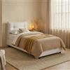 Talamo Italia Letto Giulia Singolo con Contenitore, Apertura Frontale, cm 205 x 95 h95, Bianco