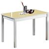 ASTIMESA Tavolo da cucina, metallo, beige, 90 x 50 cm