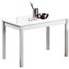 ASTIMESA Tavolo da cucina, metallo, bianco, 90 x 50 cm