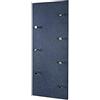 HAKU Appendiabiti da Parete Cromo, Granito Look, MDF, Metallo - Dim. L 80 cm x A 30 cm x P 6 cm, Stile Moderno