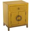 SuskaRegalos Tavolo Notte in Legno C/cassetto e 2 Ante Giallo, 5 x 32 x 55 cm, 44,5x32x55cm