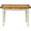 Biscottini Tavolo legno massello 122x82 cm | Tavolo allungabile cucina artigianale Made in Italy
