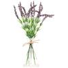 DRW Centro acqua solida e fiori di poliestere viola 35 cm