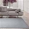 Tadi & Imperio1979 Tappeto da salotto in vinile intrecciato colore grigio argento Jaspeado naturale terminazione cucito fine e dimensioni 170 x 240 (TWIST-1108)