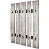 HAKU Appendiabiti da parete grigio, MDF, metallo - Dim. L 65 cm x A 100 cm x P 9 cm, Stile Industriale