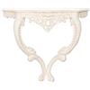 Biscottini Console barocco 72x62x26 cm Made in Italy | Consolle ingresso barocco | Consolle ingresso artigianale | Mobile ingresso bianco