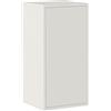 Iconico Home QBE Cubo da parete, 1 ripiano, con anta apertura a pressione, Ingresso, Soggiorno, Camera da letto, Cameretta ragazzi, Studio, 37,5x35xh75 cm, Bianco