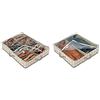 Domopak Living 910098 Custodia Scarpe 12 Scomparti, Peva/Polipropilene, Beige, 76x60x15 & Living 910007 Custodia Stivali 2 Scomparti, Peva/Polipropilene, Beige, 60x50x12