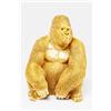Kare Design Figura Decorativa Monkey Gorilla, oro, figura decorativa XL, scimma, motivo animale, accessorio casa, soggiorno, corridoio, bagno, stile esotico, giungla, idea regalo, 55x60x76cm (A/L/P)