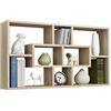 FMD 13Casa - Liberty B6 - Libreria a muro. Dim: 85x16x47,5 h cm. Col: Rovere. Mat: Nobilitato., beige