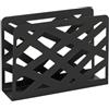 HAKU Möbel Portagiornali Nero, Metallo - Dim. L 35 cm x A 26 cm x P 10 cm, Stile Moderno