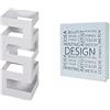Haku Möbel 26326 Portaombrelli Bianco, W: 16 X D: 16 X H: 48 Cm & 44325 - Portachiavi Con 10 Ganci, Bianco, 24 X 22 X 5 Cm