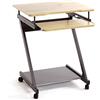 HAKU Tavolo per computer su rotelle antracite, rovere, MDF, metallo - Dim. L 60 cm x A 76 cm x P 49 cm, Stile Moderno