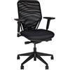 BISLEY Sedia Girevole da Ufficio Optime, Rivestimento in Rete, Base a Croce in plastica, Poliestere, 733 Nero, 66 x 66 x 44 cm
