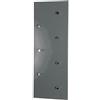 HAKU Appendiabiti da Parete Cromo, Grigio, MDF, Metallo - Dim. L 80 cm x A 30 cm x P 6 cm, Stile Moderno