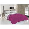 MB HOME ITALY Trapunta invernale DoubleFace Matrimoniale ELEGANT, Made in Italy - Piumino Reversibile Bicolore in Morbida Microfibra 300gr/mq - Piumone Lavabile in Lavatrice Fucsia/Lilla