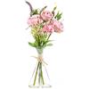 DRW Centro acqua solida e fiori di poliestere viola 37 cm
