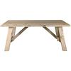 KONTE.DESIGN Tavolo LORETO in legno impiallacciato rovere naturale, 160x90 cm, spessore 4 cm