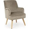 KONTE.DESIGN Poltrona Adeline Tortora