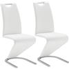 Robas Lund AMA10WX Set di 2 sedie cantilever Amado, 62 x 45 x 102 cm, Bianco