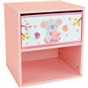 Fun House 713301 Cally Mimi Koala Chevet/Table de Nuit avec tiroir H.36 X L. 33 X P. 30 CM pour Enfant Comodino con cassetto Bambini, Legno ingegnerizzato, PM