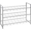 HAKU Scarpiera Alu, Metallo - Dim. L 80 cm x A 60 cm x P 30 cm, Stile Moderno