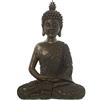DRW Statuetta di un Buddha seduto in resina dorata 22,5 x 30 x 50 cm