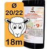 Wengler's - budello per salsiccia naturale 20/22-18 metri, budello di pecora, antiscottatura, affumicabile, adatto alla produzione di salsicce