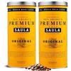 Saula Premium Caffè Original in grani 100% arabica - Confezione 2 lattine da 500 gr