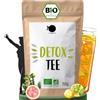 Origeens TISANA DETOX BIO 150g - Tisana sfusa a base di tè verde e mate certificata biologica - Fit Tea, Detox dimagrante 30 giorni