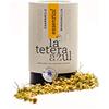 LATETERAZUL LA TETERA AZUL Infuso di camomilla premium, puro, pulito, senza foglie o steli. Infusione digestiva e rilascio di gas. Flacone sfuso da 50 grammi per 33 infusioni.