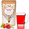 Bodyblooms Tisana Drenante E Dimagrante Bodyblooms® Gusto Fragola| Tisane Regalo | Tisane Drenanti E Dimagranti Donna/uomo | Infuso sgonfiante| te sfuso e detox tea | Tisana Depurativa Da 100g Con Frutta A Pezzi