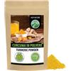 Alpi Nature Curcuma in Polvere 500g, Radice di Curcuma Macinata per Cucina e Latte Dorato