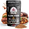 Poppamies Rub Slow Food, Marinatura a Secco & Condimento Perfetto per Manzo, Maiale - Ottimo per Griglia, BBQ, Forno, Bollitore e Padella - Confezione Grande (200g)