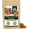 Alpi Nature Cannella in Polvere di Ceylon 250g, Canella Ceylon, Bastoncini Macinati per Cucina e Pasticceria