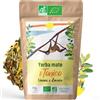 ORIGEENS YERBA MATE BIO LIMONE ZENZERO 200 g - La tonica | Erba mate Bio non tostata, foglie, senza gambi e senza polvere | Bevanda energetica e disintossicante