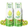 FruttaMax Sciroppo al Kiwi | Meno Zucchero | 60% Frutta Vera | Compatibile con Gasatori - 2 x 500ml