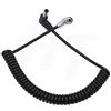 HangTon DC Barrel Aviation 4 Pin Cavo di alimentazione per PortKeys BM5 BM7 HH7 HS7T Monitor, angolo retto 4P (gomito) (cavo a spirale)