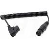 HangTon Cavo di alimentazione a spirale D-tap femmina a 4 pin per monitor fotocamera XLR per Sony Venice, Canon C700, Blackmagic URSA HyperDeck Studio, SmallHD 1703