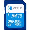 Keple 256GB SD Scheda di Memoria Compatibile con Nikon D5300, D5600, D850, D3100, D3400, D3300, D3200, D3500, D5100, D5500, D600, D610, D800, D810, D7000, D7100, D7200 Camera | UHS-3 U3 SDXC 256 GB