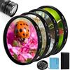 Fotover Kit filtro close-up, Fotover 4 pezzi (+ 1, + 2, + 4, + 10) Filtro macro di filtro lente close-up Lens Filter kit set con sacchetto per Canon, Nikon, Sony, Pentax, Olympus, FUJI + copriobiettivo