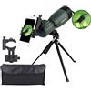 ESSLNB Cannocchiale Professionale 25-75X70 Spotting Scope con Tripode Adattatore Telefonico e Borsa BAK4 Completamente Multistrato Porro Prisma per Tiro a Segno Birdwatching