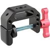 CAMVATE morsetto con 1/4 e 3/8 filettatura foro per fotocamera monitor (rosso) con impugnatura a T